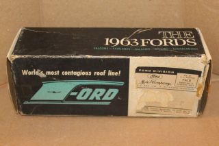 1963 Ford Falcon Red Convertible Promo Box Box Only
