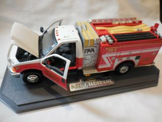 Matchbox FORD F - Series KME Die Cast Fire Truck 2001 Mattel 8