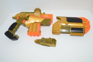 Nerf Lazer Tag Phoenix LTX Gold Blaster W/ Barrel Attachment & Pinpoint Scope 2
