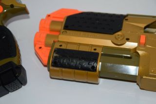 Nerf Lazer Tag Phoenix LTX Gold Blaster W/ Barrel Attachment & Pinpoint Scope 4