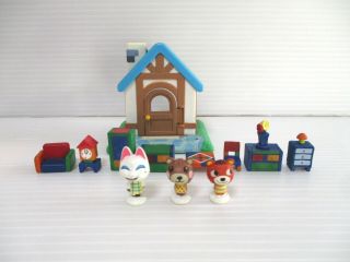 Animal Crossing Figure Blue House Miniature Combine Save Ship Japan