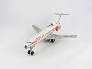 Battery Operated Boeing 727 Jet Air Craft Mt Modern Toys Japan Tin N72700 Plane