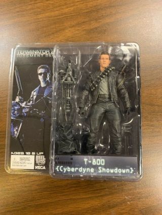 Neca Reel Toys Terminator 2 T - 800 Cyberdyne Showdown 7 " Action Figure