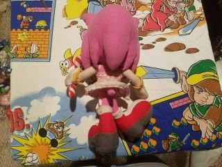 RARE Toy Network Seasonal Sonic the Hedgehog Christmas Amy Plush Toy Doll SEGA 4