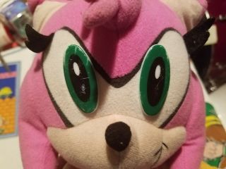 RARE Toy Network Seasonal Sonic the Hedgehog Christmas Amy Plush Toy Doll SEGA 5