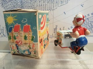 1950 ' S US ZONE GERMANY Rühl Ruhl Rueuhl Tn Ice cream EIS vendor - Wind up - OrgBox 4
