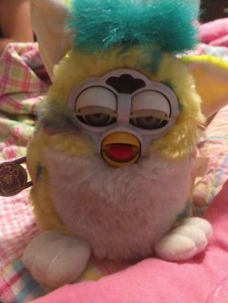 1999 Furby,  Batteries Not,  Yellow And Teal
