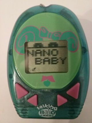 | Talking Nano Baby | Virtual Pet | Giga Pets | Tamagotchi | 1997 Keychain Toy |