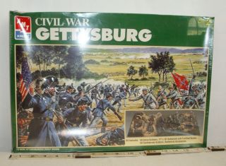Amt Civil War Gettysburg Battle With Figures Diorama Model Kit Boxed 1:72