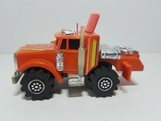 LJN Toys Rough Riders Stomper 4x4 orange truck runs with lights 2