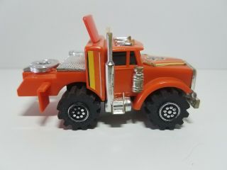 LJN Toys Rough Riders Stomper 4x4 orange truck runs with lights 4