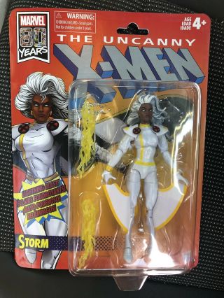 Marvel Legends Vintage Retro X - Men Storm In Hand Near Card Complete In Hand