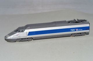 N Scale Kato 14701 Silver/blue Sncf Special Edition Tgv Powered Locomotive