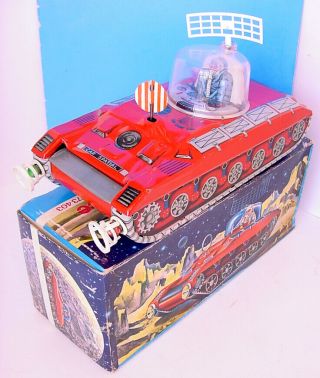 1950s Mont Blanc France Battery Op 11.  5 " Mystery Action Space Car Boxed