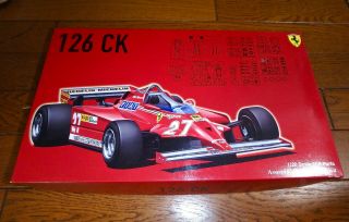 1/20 Ferrari 126ck 1981 Villeneuve 126 Ck By Fujimi 091969 Discontinued