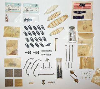 Marine Model Co.  Ship Building Parts & Accessories Lifeboats Cannons Etc