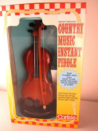 10 " Carlisle Country Music Instant Fiddle Play Hit Songs Patsy,  Hank Novelty