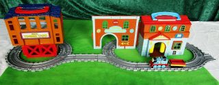Thomas Take Along Playsets: Sodor Timber Yard & Engine Wash W/ Track & Trains