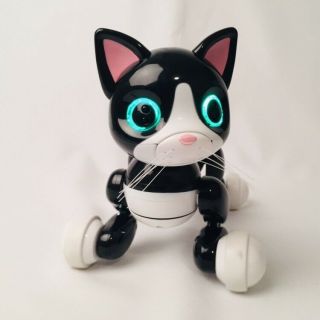 Spin Master Intl Zoomer Kitty Interactive Cat Robot Black White Kids Toy Usb