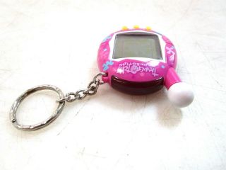 Tamagotchi Connection Virtual Pet Version 4,  V4 Pink Splats 2004,  Key Ring 4