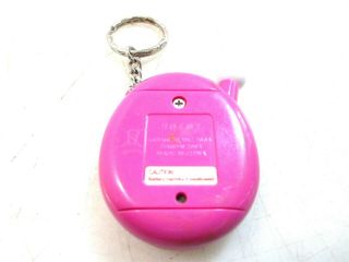 Tamagotchi Connection Virtual Pet Version 4,  V4 Pink Splats 2004,  Key Ring 6