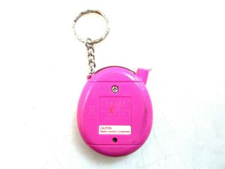 Tamagotchi Connection Virtual Pet Version 4,  V4 Pink Splats 2004,  Key Ring 7