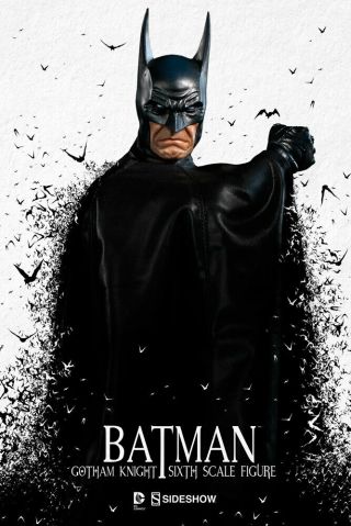 Sideshow Dc Comics Batman Gotham Knight 12 " 1/6 Action Figure Displayed Joker