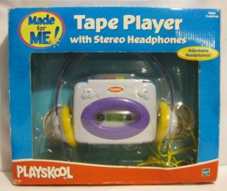 Playskool Walkman Tape Player Cassette W/stereo Headphone Ps - 422 -