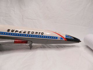 1960s Boeing 733 Supersonic Yonezawa Japan Battery Operated Airplane 2