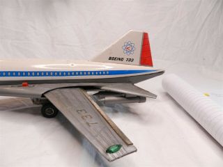 1960s Boeing 733 Supersonic Yonezawa Japan Battery Operated Airplane 5
