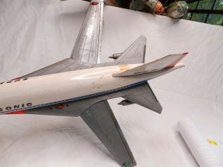 1960s Boeing 733 Supersonic Yonezawa Japan Battery Operated Airplane 7