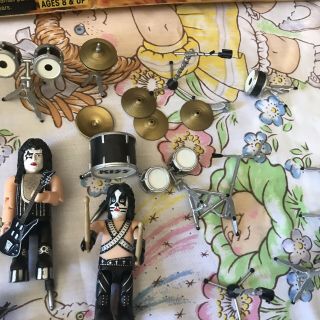 Incomplete 2002 KISS ALIVE II Smith Playset Spencer Gene W/blood Exclusive 4