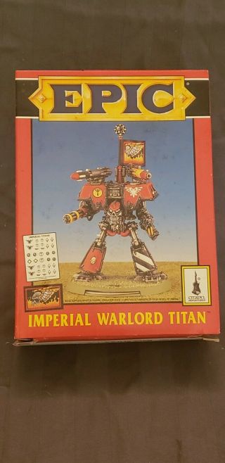 Warhammer 40k Epic Imperial Warlord Titan Complete