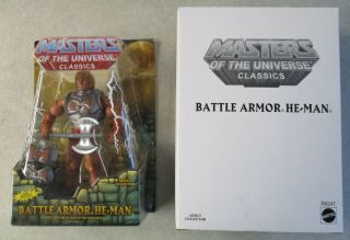 Mib 2009 Mattel Masters Of The Universe Classics Battle Armor He - Man Figure