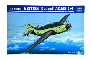 2 Off Trumpeter 1/72 Scale Model Kits,  Fairy Gannet And Vickers Wellington