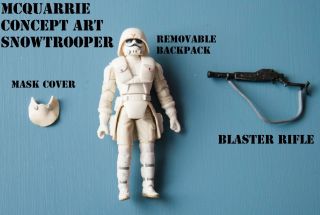 Star Wars Mcquarrie Concept Art Snowtrooper Action Figure