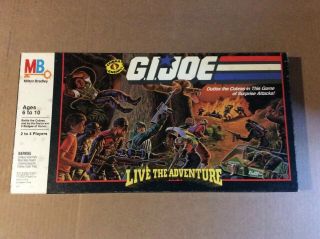Vintage 1986 Gi Joe Live The Adventure Board Game - Factory
