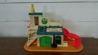 Vintage 1977 Fisher Price Little People Sesame Street Play House And Big Bird