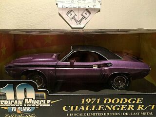 1/18 Scale 1971 Dodge Challenger R/t 340 Coupe - Plum Crazy Purple Ext/black Int
