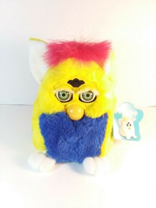 1999 Furby Babies Blue Yellow Red Not