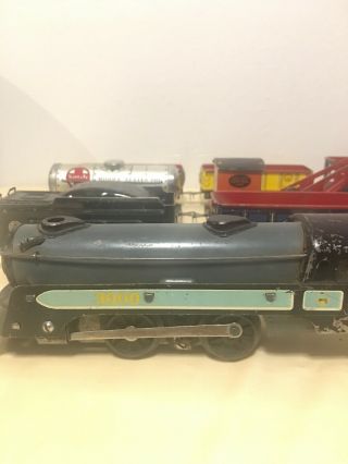 Vintage Louis Marx Metal Electric Train Set (10) Cars Vintage