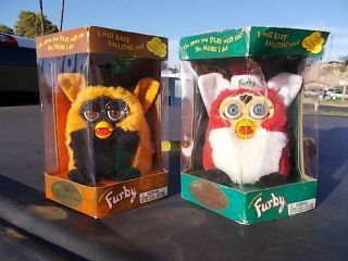 Electronic Furby Special Limited Edition Series 1999 Tiger Christmas And Autumn