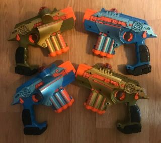 Nerf Lazer Tag Set Phoenix Ltx,  4 Guns (2 Blue & 2 Gold) - - Deal