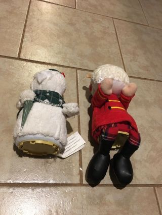 Rudolph The Red Nosed Reindeer 1992 Santa & Snowman Figures Functional Gemmy 2