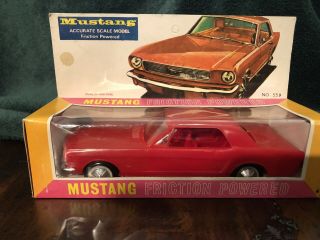 1966 Ford Mustang 2 - Door Coupe Promo Model Friction Powered Red