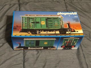 Vintage Playmobil 4121 Rare Western Train Car