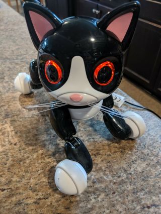 Zoomer Kitty Interactive Cat - Black and White Kids Toy 2