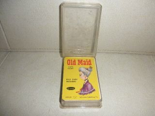 Vintage 1960s Whitman Old Maid Card Game No.  4492:29 Complete W/ Rules In Case