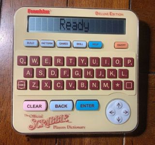 Franklin Official Scrabble Deluxe Players Dictionary Electronic Scr 228 Hasbro