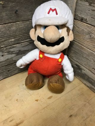 Big Nintendo Fire Mario Brothers Bros Backpack Stuffed Animal Plush Toy